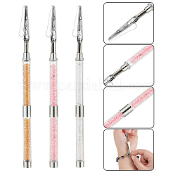 3Pcs 3 Colors Iron Alligator Memo Clips&nbsp;AJEW-WR0002-29
