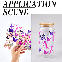8Pcs 8 Styles UV Plastic Cup Wrap Transfer Stickers&nbsp;DIY-SP0002-29C