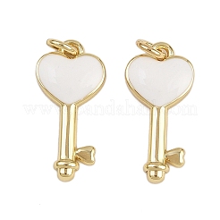 Brass Enamel Pendants&nbsp;KK-D424-01A-G
