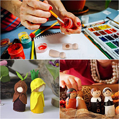 Unfinished Wooden Peg Dolls Display Decorations&nbsp;DJEW-WH0001-56A