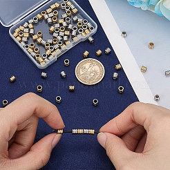 120Pcs 2 Colors 201 Stainless Steel Beads&nbsp;STAS-SP0002-12
