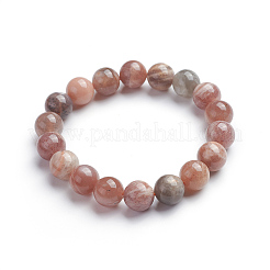Natural Sunstone Stretch Bracelets&nbsp;X-BJEW-E373-10mm-04