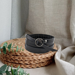 Cowhide Cord Wrap Bracelets for Men Women&nbsp;BJEW-WH20002-12B