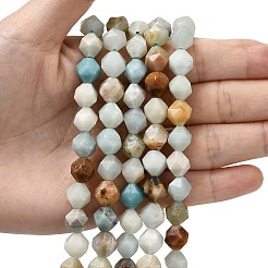 Natural Flower Amazonite Beads Strands&nbsp;G-Z119-A08-03