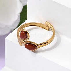 304 Stainless Steel Cuff Open Rings&nbsp;RJEW-F213-04G