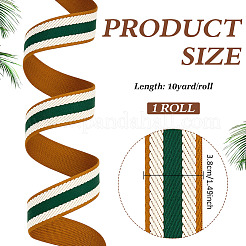 Polyester Grosgrain Ribbon&nbsp;OCOR-WH0105-091C