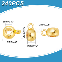 240Pcs Tibetan Style Alloy Tube Bails&nbsp;FIND-HY0003-36