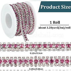 Iron Rhinestone Strass Chains&nbsp;CH-WH0009-05S-01