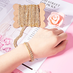 Brass Rhinestone Strass Chains&nbsp;CHC-BC0001-06