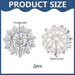Iron Rhinestone & Glass Cabochons&nbsp;FIND-WH0366-419A