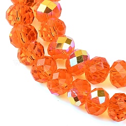 Electroplate Transparent Glass Beads Strands&nbsp;EGLA-A046-01B-24