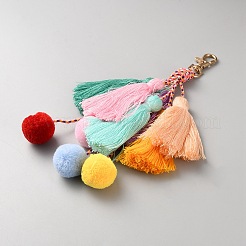 Polyester Tassels Pendant Decorations&nbsp;HJEW-WH20022-09C