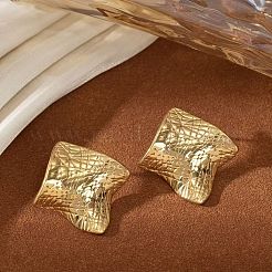Rhombus 304 Stainless Steel Double Layer Pendant Necklaces & Stud Earrings & Rings Sets for Women&nbsp;FS-WGC5D67-01