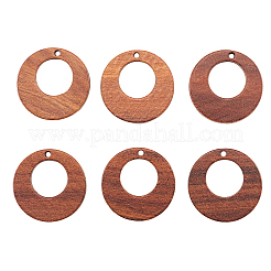 20Pcs Walnut Wood Pendants&nbsp;WOOD-CJ0001-23