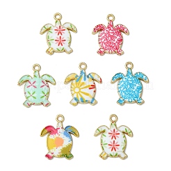 30Pcs 6 Styles Alloy Enamel Pendants&nbsp;ENAM-CJ0004-83