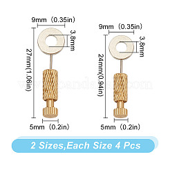 8Pcs 2 Styles DIY Leathercraft Locking Pins&nbsp;TOOL-DC0001-12