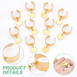 304 Stainless Steel Open Cuff Finger Rings&nbsp;RJEW-UN00013