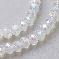 Faceted Glass Beads Strands&nbsp;EGLA-F124-NA01