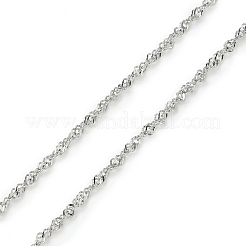 304 Stainless Steel Singapore Chains for Eyeglasses Chains&nbsp;AJEW-EH00403-01