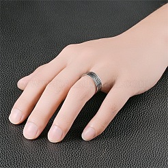 201 Stainless Steel Scale Pattern Finger Rings for Men&nbsp;FS-WGDD078-01