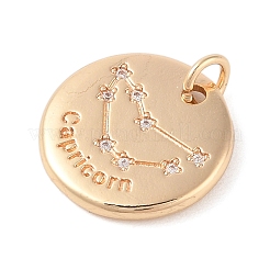 Brass with Clear Cubic Zirconia Pendants&nbsp;LS-KK-N256-24J-G