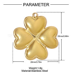 304 Stainless Steel Pendants&nbsp;STAS-OY007-83G