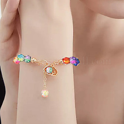 Two Tone Transparent Spray Painted Acrylic Beads&nbsp;ACRP-PA0001-01A