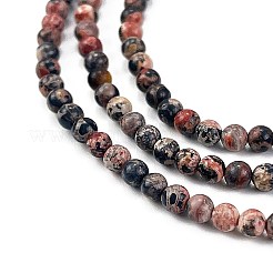 Natural Leopard Skin Jasper Beads Strands&nbsp;G-M438-A02-01