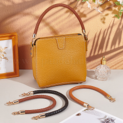 6Pcs 3 Colors PU Imitation Leather Braided Bag Handles&nbsp;PURS-PH0001-22