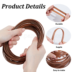 10M Plastic Imitation Rattan Wicker&nbsp;DIY-GF0013-83C