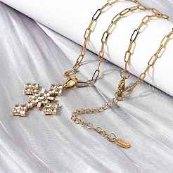 304 Stainless Steel Pendant Necklaces&nbsp;NJEW-H070-04G