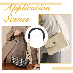 Microfiber Leather Braided Bag Handles&nbsp;PURS-WH0008-08A