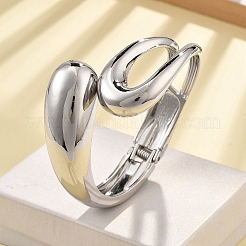 Alloy Hinged Bangles for Womrn&nbsp;BJEW-D312-01P