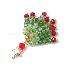 3Pcs Glass Beaded Tassel Big Pendants&nbsp;PALLOY-JF02983