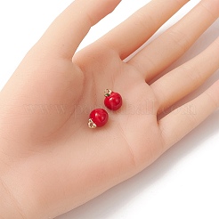 2pcs Brass Enamel Charms&nbsp;KK-YW0001-88