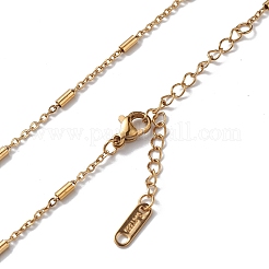 Ion Plating(IP) 304 Stainless Steel Column Link Chain Necklace for Men Women&nbsp;NJEW-K245-019A