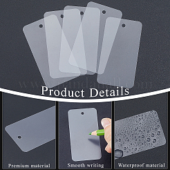 100 Sheets PVC Plastic Price Tags&nbsp;DIY-SP0006-75A