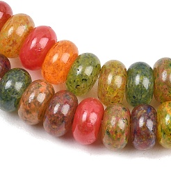 Painted Glass Beads Strands&nbsp;GLAA-F133-06B