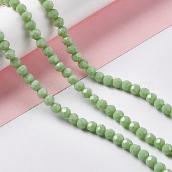 Faceted(32 Facets) Glass Beads Strands&nbsp;EGLA-J042-36B-M