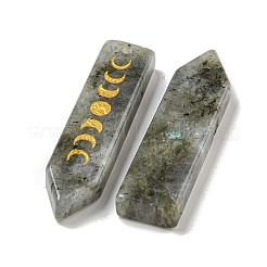 Natural Labradorite Moon Phase Pendants&nbsp;G-C145-01E