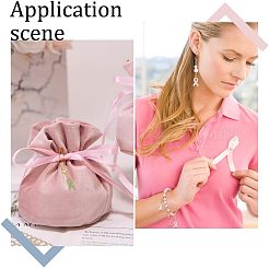Alloy Enamel Awareness Ribbon Pendant Decorations&nbsp;AJEW-NB0003-74