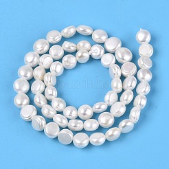 Natural Cultured Freshwater Pearl Beads Strands&nbsp;PEAR-N014-07N