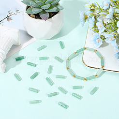 1 Strand Natural Green Aventurine Column Beads Strands&nbsp;G-PA0002-29A