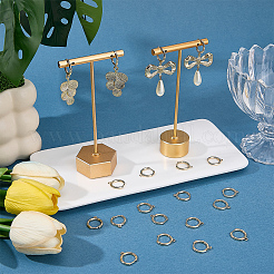 20Pcs Brass Huggie Hoop Earrings Findings&nbsp;KK-SC0008-06