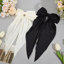 Cloth Big Bowknot Hair Barrettes&nbsp;AJEW-CP0008-41B-02
