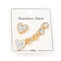 304 Stainless Steel Stud Earrings&nbsp;SA-CBAF6AD-28G