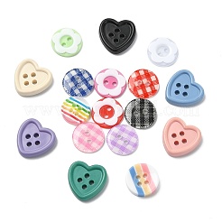 200Pcs Resin Buttons&nbsp;BUTT-CJ0001-06