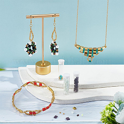 DIY Glass Seed Beads Jewelry Making Making Kit&nbsp;SEED-NB0001-63