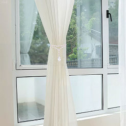 2Pcs Teardrop Glass Curtain Tiebacks Clips&nbsp;HJEW-GO00231
