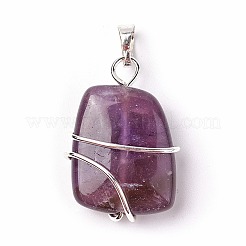 Natural Amethyst Pendants&nbsp;G-I220-D02